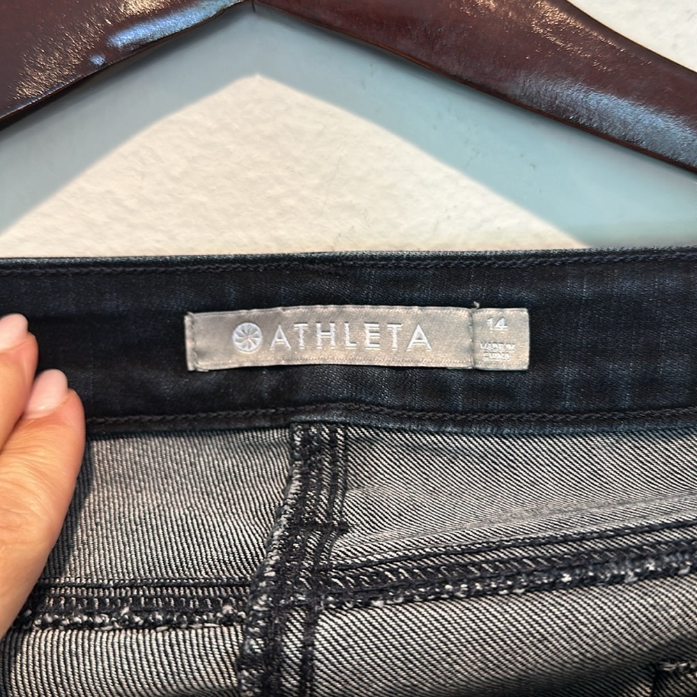 Athleta Sculptek Skinny Jeans Stretch Denim size 14